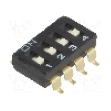 Intrerupator DIP, 2 pozitii, montare SMT, 4 sectiuni, OMRON OCB - A6S-4101-H
