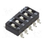 Intrerupator DIP, 2 pozitii, montare SMT, 5 sectiuni, ECE - ESD105LTZ