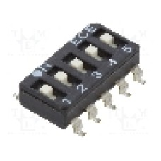 Intrerupator DIP, 2 pozitii, montare SMT, 5 sectiuni, ECE - ESD105LTZ