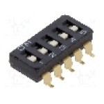Intrerupator DIP, 2 pozitii, montare SMT, 5 sectiuni, OMRON OCB - A6S-5101-H Intrerupator DIP, 2 pozitii, montare SMT, 5 sectiuni, OMRON OCB - A6S-5101-H