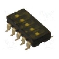 Intrerupator DIP, 2 pozitii, montare SMT, 5 sectiuni, OMRON OCB - A6S-5102-H