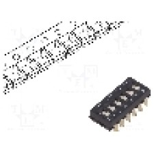 Intrerupator DIP, 2 pozitii, montare SMT, 6 sectiuni, C&K - SDA06H0SBR
