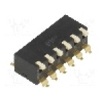 Intrerupator DIP, 2 pozitii, montare SMT, 6 sectiuni, DIPTRONICS - EPM-06-V Intrerupator DIP, 2 pozitii, montare SMT, 6 sectiuni, DIPTRONICS - EPM-06-V