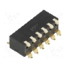 Intrerupator DIP, 2 pozitii, montare SMT, 6 sectiuni, DIPTRONICS - EPM-06-V