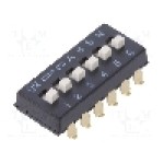 Intrerupator DIP, 2 pozitii, montare SMT, 6 sectiuni, OMRON OCB - A6SN6104 Intrerupator DIP, 2 pozitii, montare SMT, 6 sectiuni, OMRON OCB - A6SN6104