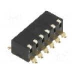 Intrerupator DIP, 2 pozitii, montare SMT, 6 sectiuni, OMRON OCB - A6SR-6101