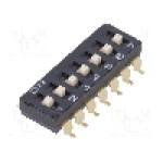 Intrerupator DIP, 2 pozitii, montare SMT, 7 sectiuni, OMRON OCB - A6S7104H Intrerupator DIP, 2 pozitii, montare SMT, 7 sectiuni, OMRON OCB - A6S7104H