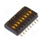 Intrerupator DIP, 2 pozitii, montare SMT, 8 sectiuni, C&K - TDA08H0SB1 Intrerupator DIP, 2 pozitii, montare SMT, 8 sectiuni, C&K - TDA08H0SB1