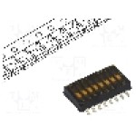 Intrerupator DIP, 2 pozitii, montare SMT, 8 sectiuni, C&K - TDA08H0SB1R Intrerupator DIP, 2 pozitii, montare SMT, 8 sectiuni, C&K - TDA08H0SB1R