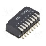 Intrerupator DIP, 2 pozitii, montare SMT, 8 sectiuni, C&K - TDP08H1SBD1 Intrerupator DIP, 2 pozitii, montare SMT, 8 sectiuni, C&K - TDP08H1SBD1
