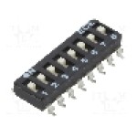 Intrerupator DIP, 2 pozitii, montare SMT, 8 sectiuni, ECE - ESD108LTZ Intrerupator DIP, 2 pozitii, montare SMT, 8 sectiuni, ECE - ESD108LTZ