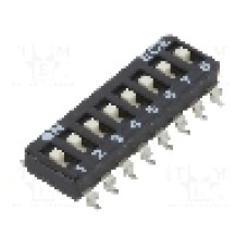 Intrerupator DIP, 2 pozitii, montare SMT, 8 sectiuni, ECE - ESD108LTZ