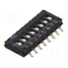 Intrerupator DIP, 2 pozitii, montare SMT, 8 sectiuni, OMRON OCB - A6H-8101