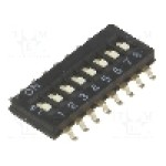 Intrerupator DIP, 2 pozitii, montare SMT, 8 sectiuni, OMRON OCB - A6H-8102 Intrerupator DIP, 2 pozitii, montare SMT, 8 sectiuni, OMRON OCB - A6H-8102