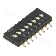 Intrerupator DIP, 2 pozitii, montare SMT, 8 sectiuni, OMRON OCB - A6H-8102 Intrerupator DIP, 2 pozitii, montare SMT, 8 sectiuni, OMRON OCB - A6H-8102