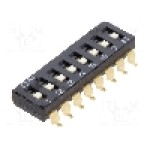 Intrerupator DIP, 2 pozitii, montare SMT, 8 sectiuni, OMRON OCB - A6S-8102-H Intrerupator DIP, 2 pozitii, montare SMT, 8 sectiuni, OMRON OCB - A6S-8102-H