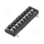 Intrerupator DIP, 2 pozitii, montare SMT, 9 sectiuni, ECE - ETS109LTZ Intrerupator DIP, 2 pozitii, montare SMT, 9 sectiuni, ECE - ETS109LTZ