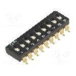 Intrerupator DIP, 2 pozitii, montare SMT, 9 sectiuni, OMRON OCB - A6S-9101-H Intrerupator DIP, 2 pozitii, montare SMT, 9 sectiuni, OMRON OCB - A6S-9101-H