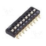 Intrerupator DIP, 2 pozitii, montare SMT, 9 sectiuni, OMRON OCB - A6S-9104-H Intrerupator DIP, 2 pozitii, montare SMT, 9 sectiuni, OMRON OCB - A6S-9104-H