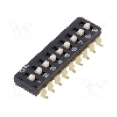 Intrerupator DIP, 2 pozitii, montare SMT, 9 sectiuni, OMRON OCB - A6S-9104-H