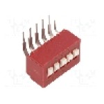 Intrerupator DIP, 2 pozitii, montare SMT, verticala, 5 sectiuni, C&K - BD05AV Intrerupator DIP, 2 pozitii, montare SMT, verticala, 5 sectiuni, C&K - BD05AV