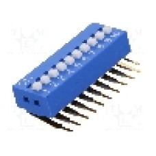 Intrerupator DIP, 2 pozitii, montare THT, 10 sectiuni, NINIGI -  Intrerupator DIP, 2 pozitii, montare THT, 10 sectiuni, NINIGI -