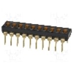 Intrerupator DIP, 2 pozitii, montare THT, 10 sectiuni, OMRON OCB - A6T-0104 Intrerupator DIP, 2 pozitii, montare THT, 10 sectiuni, OMRON OCB - A6T-0104