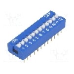 Intrerupator DIP, 2 pozitii, montare THT, 12 sectiuni, NINIGI -  Intrerupator DIP, 2 pozitii, montare THT, 12 sectiuni, NINIGI -