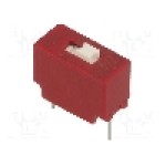 Intrerupator DIP, 2 pozitii, montare THT, 1 sectiuni, C&K - BD01 Intrerupator DIP, 2 pozitii, montare THT, 1 sectiuni, C&K - BD01
