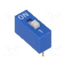 Intrerupator DIP, 2 pozitii, montare THT, 1 sectiuni, ECE - EDG101S