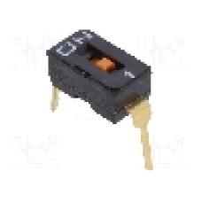 Intrerupator DIP, 2 pozitii, montare THT, 1 sectiuni, OMRON OCB - A6T-1101