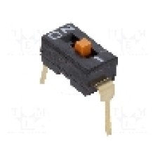 Intrerupator DIP, 2 pozitii, montare THT, 1 sectiuni, OMRON OCB - A6T-1104 Intrerupator DIP, 2 pozitii, montare THT, 1 sectiuni, OMRON OCB - A6T-1104