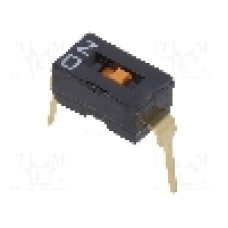 Intrerupator DIP, 2 pozitii, montare THT, 1 sectiuni, OMRON OCB - A6T1102