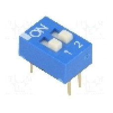 Intrerupator DIP, 2 pozitii, montare THT, 2 sectiuni, ECE - EDG102S Intrerupator DIP, 2 pozitii, montare THT, 2 sectiuni, ECE - EDG102S