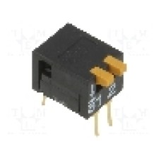 Intrerupator DIP, 2 pozitii, montare THT, 2 sectiuni, OMRON OCB - A6DR-2100