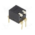Intrerupator DIP, 2 pozitii, montare THT, 2 sectiuni, OMRON OCB - A6TR2104 Intrerupator DIP, 2 pozitii, montare THT, 2 sectiuni, OMRON OCB - A6TR2104