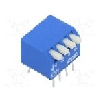Intrerupator DIP, 2 pozitii, montare THT, 4 sectiuni, ECE - EPS104AZ Intrerupator DIP, 2 pozitii, montare THT, 4 sectiuni, ECE - EPS104AZ