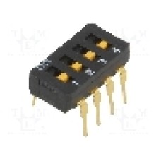 Intrerupator DIP, 2 pozitii, montare THT, 4 sectiuni, OMRON OCB - A6D-4100 Intrerupator DIP, 2 pozitii, montare THT, 4 sectiuni, OMRON OCB - A6D-4100