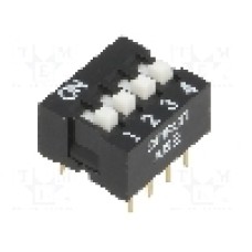 Intrerupator DIP, 2 pozitii, montare THT, 4 sectiuni, OMRON OCB - A6E-4104-N