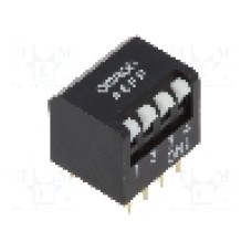 Intrerupator DIP, 2 pozitii, montare THT, 4 sectiuni, OMRON OCB - A6FR4101 Intrerupator DIP, 2 pozitii, montare THT, 4 sectiuni, OMRON OCB - A6FR4101