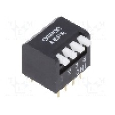 Intrerupator DIP, 2 pozitii, montare THT, 4 sectiuni, OMRON OCB - A6FR4104