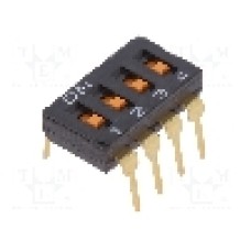 Intrerupator DIP, 2 pozitii, montare THT, 4 sectiuni, OMRON OCB - A6T-4101