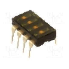 Intrerupator DIP, 2 pozitii, montare THT, 4 sectiuni, OMRON OCB - A6T-4102