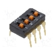 Intrerupator DIP, 2 pozitii, montare THT, 4 sectiuni, OMRON OCB - A6T-4104
