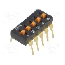 Intrerupator DIP, 2 pozitii, montare THT, 5 sectiuni, OMRON OCB - A6T-5104