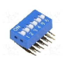 Intrerupator DIP, 2 pozitii, montare THT, 6 sectiuni, NINIGI - 