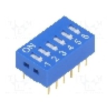 Intrerupator DIP, 2 pozitii, montare THT, 6 sectiuni, NINIGI - 