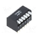 Intrerupator DIP, 2 pozitii, montare THT, 6 sectiuni, OMRON OCB - A6FR6104 Intrerupator DIP, 2 pozitii, montare THT, 6 sectiuni, OMRON OCB - A6FR6104