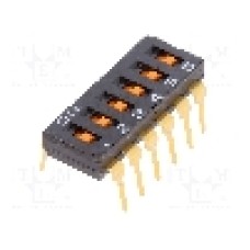 Intrerupator DIP, 2 pozitii, montare THT, 6 sectiuni, OMRON OCB - A6T-6101 Intrerupator DIP, 2 pozitii, montare THT, 6 sectiuni, OMRON OCB - A6T-6101