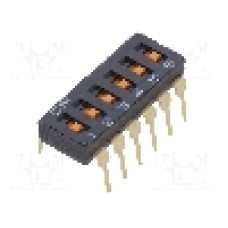 Intrerupator DIP, 2 pozitii, montare THT, 6 sectiuni, OMRON OCB - A6T6102 Intrerupator DIP, 2 pozitii, montare THT, 6 sectiuni, OMRON OCB - A6T6102